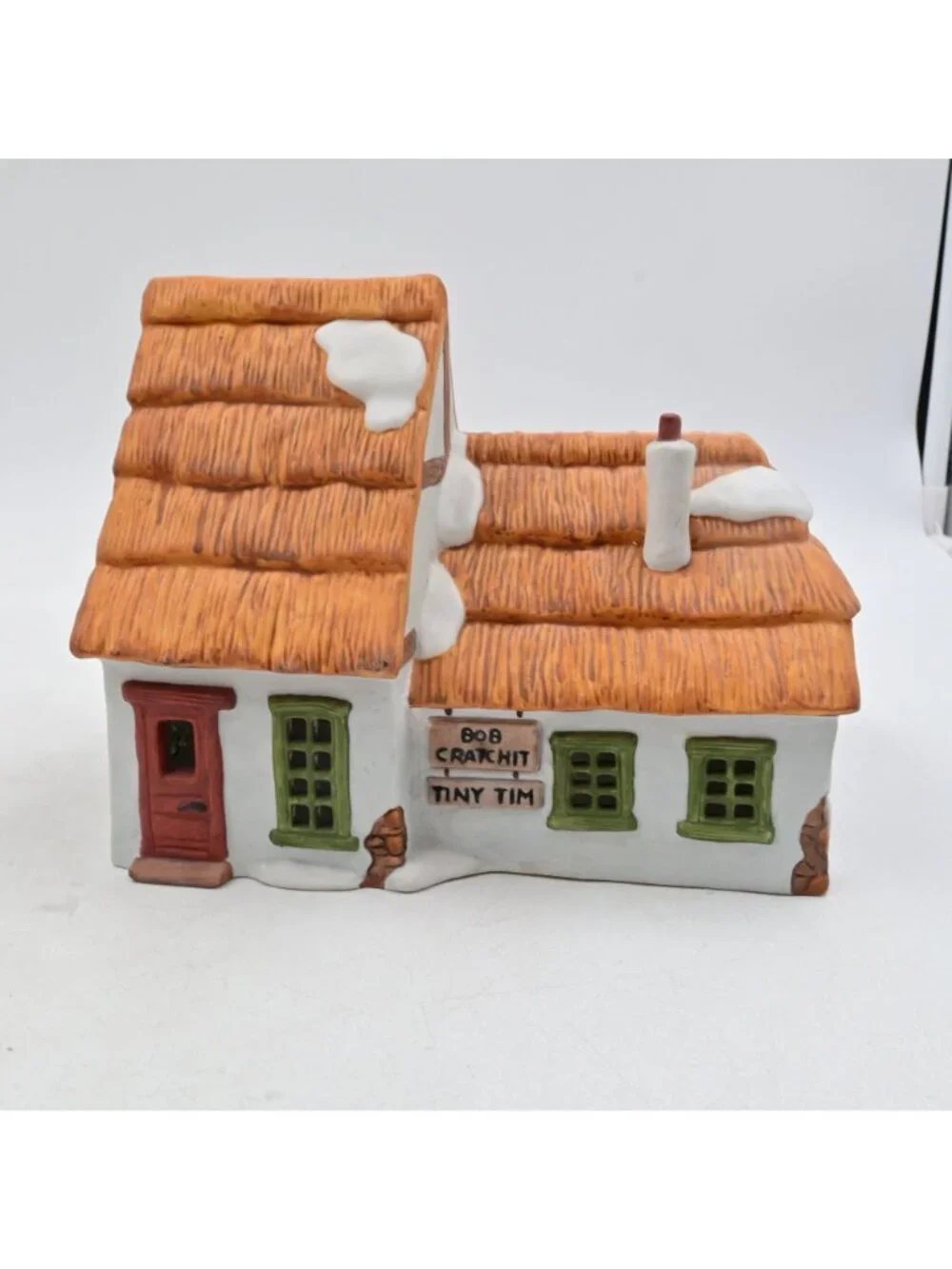 Dept 56 Dickens Heritage Village Bob Cratchit & Tiny Tim Cottage 1986 Boxed